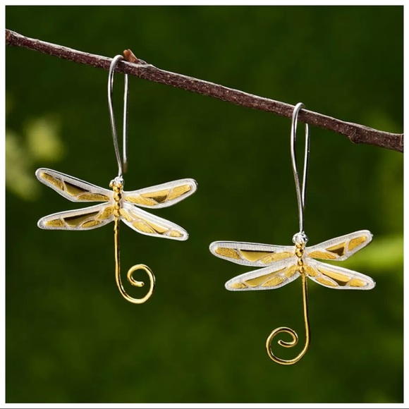 Artisan Handmade 925 Silver Dragonfly The Zarrah Necklace - Picture 5 of 5